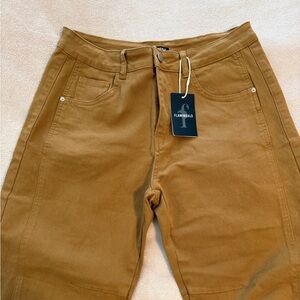 Flamingals Size Large Barrel Leg Crop Jean